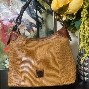 Dooney & Bourke Brown Textured Shoulder Bag